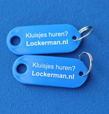 Sleutellabels met papier 55x22mm met jouw bedrukking - per 2500 stuks