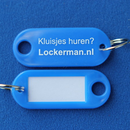 CombiCraft Sleutellabels met papier 55x22mm met jouw bedrukking - per 2500 stuks