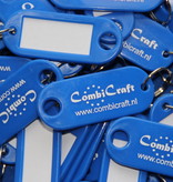 Sleutellabels met papier 55x22mm met jouw bedrukking - per 2500 stuks