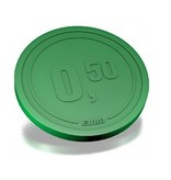 CombiCraft Plastic reliëfmunten met eurobedrag 1000 stuks  Ø29mm in diverse kleuren