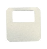 CombiCraft Zilverkleurige aluminium elox garderobemunten 35x35mm