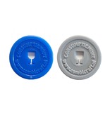 CombiCraft Plastic munten met wijnglas gat 1000 stuks  Ø29mm