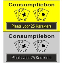 Consumptiebon Kaarten met eigen tekst