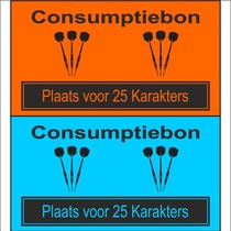 Consumptiebon Darten met eigen tekst