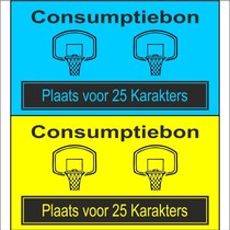 Consumptiebon Basketbal met eigen tekst