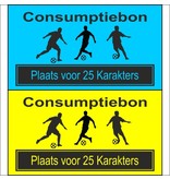 CombiCraft Consumptiebon Voetbal met eigen tekst per 1000 Bonnen