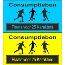 Consumptiebon Voetbal met eigen tekst