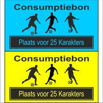 Consumptiebon Voetbal met eigen tekst