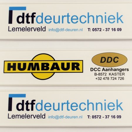 CombiCraft Logo in Full Colour gedrukt op een labelhouder