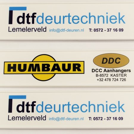 Logo in Full Colour gedrukt op een labelhouder