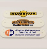 Logo in Full Colour gedrukt op een labelhouder