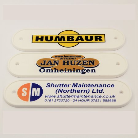 Logo in Full Colour gedrukt op een labelhouder