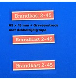 Kast, plank, stelling en deurprofiel Aluminium met acrylaat graveerplaatje