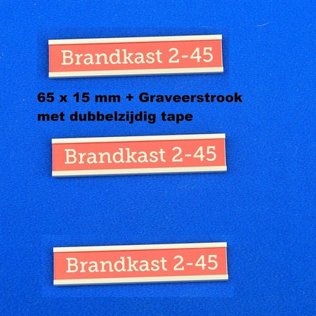 Kast, plank, stelling en deurprofiel Aluminium met acrylaat graveerplaatje