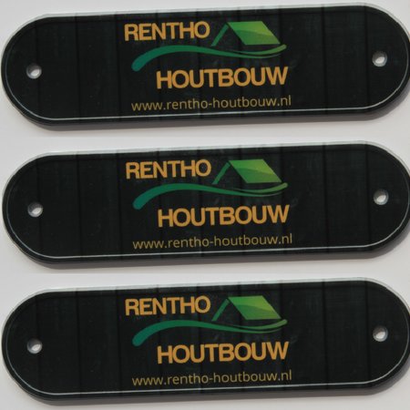 Logo in Full Colour gedrukt op een labelhouder