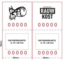 Consumptiebon klein Eigen ontwerp op rol