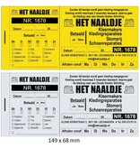 Afgifte of reparatiebon naar eigen ontwerp zwart bedrukt per 1000 stuks
