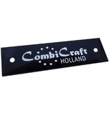Logoplaatjes Gekleurd Aluminium 70x20mm met 2 gaatjes en gravering