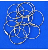 Gedraaide Staaldraad Kabel als Ring met schroefsluiting 150mm