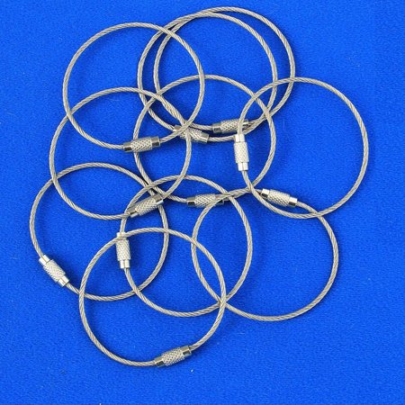 CombiCraft Gedraaide Staaldraad Kabel als Ring met schroefsluiting 150mm