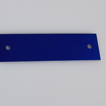 Gekleurd Aluminium Naamplaatje 70x20mm met 2 gaatjes