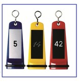 Barok Hotelsleutelhanger Kunststof 105mm met gedraaide S-haak