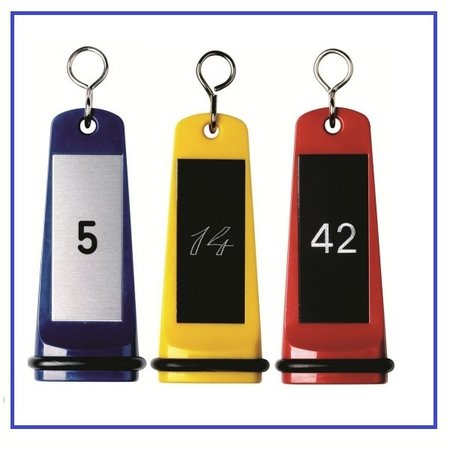 Barok Hotelsleutelhanger Kunststof 105mm met gedraaide S-haak