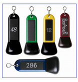 Peckham Hotelsleutelhanger Kunststof 110mm met gedraaide S-haak