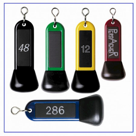 Peckham Hotelsleutelhanger Kunststof 110mm met gedraaide S-haak