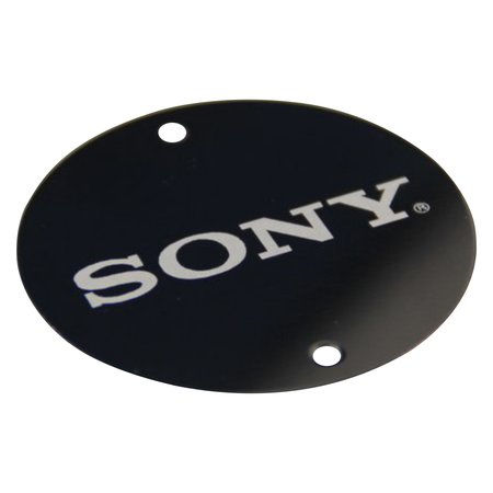 Logoplaatje Gekleurd Aluminium Ø50 mm met 2 gaatjes en gravering