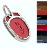 Leer sleutelhanger 40x86mm