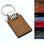 Leer sleutelhangers 32x85mm