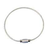 Gedraaide Staaldraad Kabel als Ring met schroefsluiting 150mm