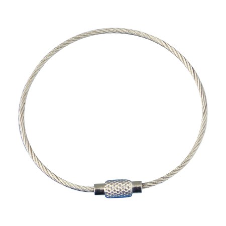 Gedraaide Staaldraad Kabel als Ring met schroefsluiting 150mm