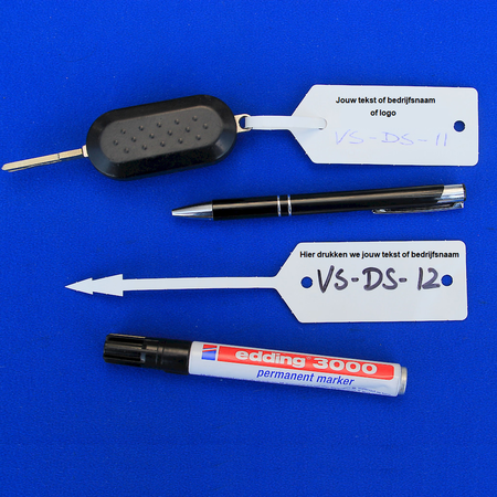 CombiCraft Werkplaatslabels of autolabels met eigen bedrukking 190x38mm - vanaf 10.000 stuks - per 1.000 stuks