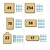 Sleutellabels Messing