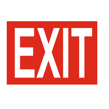 Bordje - Exit of Uitgang 30x21cm