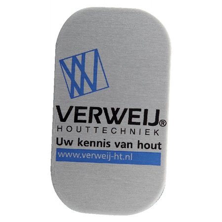 Aluminium logoplaatje in elke gewenste vorm