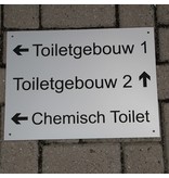 Metaalkleur acrylaat buitenbordjes UV Bestendig