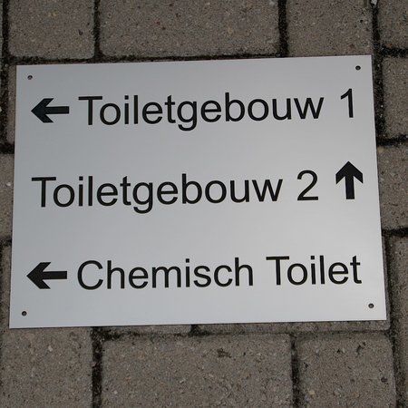 Metaalkleur acrylaat buitenbordjes UV Bestendig