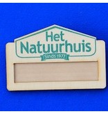 CombiCraft Naambadges Hout met venster