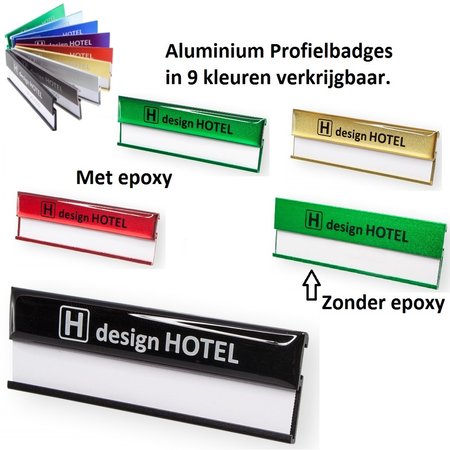 CombiCraft Profielbadges Aluminium met venster