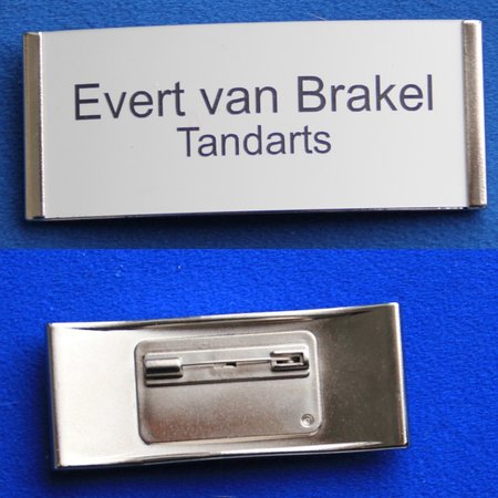 CombiCraft Easy 3 Profielbadge Kunststof 77 x 32mm met Aluminium graveerstrook