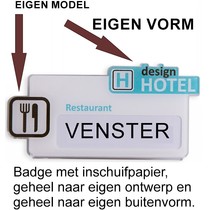 Vensterbadge Doorzichtig Acryl