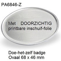 Aluminium naambadge zelf bedrukken