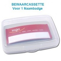 Opslag cassette voor 1 naambadge