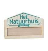 CombiCraft Naambadges Hout met venster