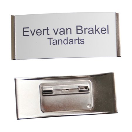 CombiCraft Easy 3 Profielbadge Kunststof 77 x 32mm met Aluminium graveerstrook