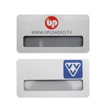 CombiCraft Naambadge Aluminium Rechthoek met venster