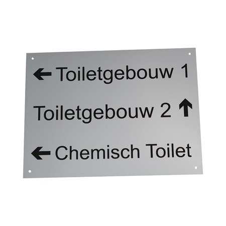 Metaalkleur acrylaat buitenbordjes UV Bestendig